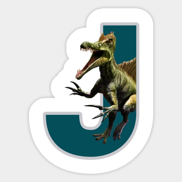 Dinosaur and letter Sticker by tee358